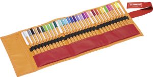 Fineliner STABILO point 88 rollerset oranje/rood ÃƒÆ’ 30 kleuren