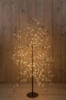 Boom 1000led flash classic warm ip44 trafo hoogte 150 cm zwart - Annas collection