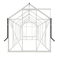 Tuinkas Kate III wit 3 mm veiligheidsglas - Royal well
