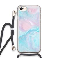 Fantasie pastel: iPhone 8 Transparant Hoesje met koord