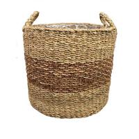 Ter Steege Plantenmand voor Binnen Zeegras Beige-Bruin D 33 cm H 31 cm