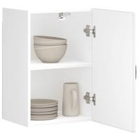 Keukenwandkast Kalmar bewerkt hout hoogglans wit Keukenwandkast Kalmar bewerkt hout hoogglans wit