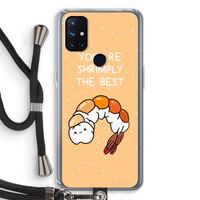 You're Shrimply The Best: OnePlus Nord N10 5G Transparant Hoesje met koord
