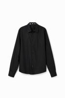 Basic shirt met contrasterende details - BLACK - S