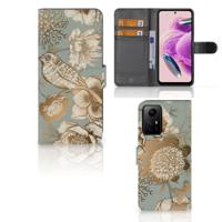 Hoesje voor Xiaomi Redmi Note 12S Vintage Bird Flowers Hoesje voor Xiaomi Redmi Note 12S Vintage Bird Flowers