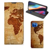 Motorola Moto G 5G Plus | Book Cover | Wereldkaart