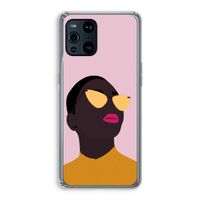 Yellow glasses: Oppo Find X3 Transparant Hoesje