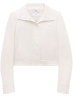 Courrèges veste crop à boutons pression - Blanc