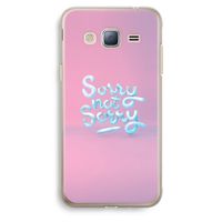 Sorry not sorry: Samsung Galaxy J3 (2016) Transparant Hoesje