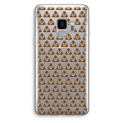 Poop emoji: Samsung Galaxy S9 Transparant Hoesje