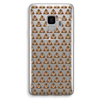 Poop emoji: Samsung Galaxy S9 Transparant Hoesje