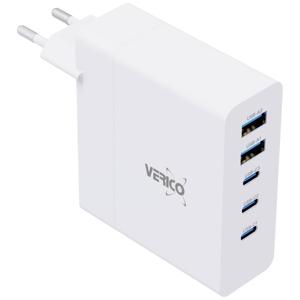 Verico Mojo 140W GaN 5 USB-oplader 140 W Thuis Uitgangsstroom (max.) 3250 mA Aantal uitgangen: 5 x USB, USB-C