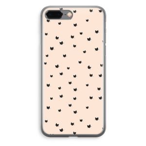 Kleine kattenkopjes: iPhone 8 Plus Transparant Hoesje