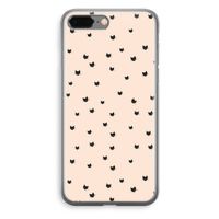 Kleine kattenkopjes: iPhone 8 Plus Transparant Hoesje