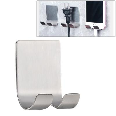 RVS Plug Power Cord Hook badkamer niet-geperforeerd opslag Rack grootte: 61x45mm