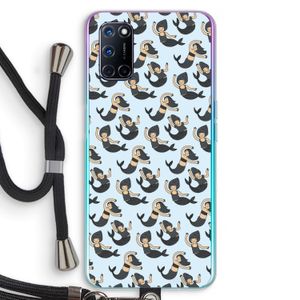 Zeemeermin: Oppo A92 Transparant Hoesje met koord