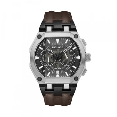 Unisex horloge Police PEWGF0054403 Bruin