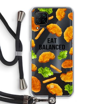 Eat Balanced: Huawei P40 Lite Transparant Hoesje met koord