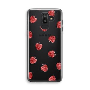 Framboosjes: Samsung Galaxy J8 (2018) Transparant Hoesje