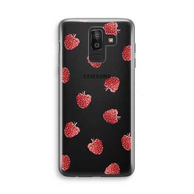 Framboosjes: Samsung Galaxy J8 (2018) Transparant Hoesje