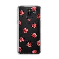 Framboosjes: Samsung Galaxy J8 (2018) Transparant Hoesje