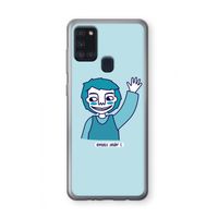 Zwaai: Samsung Galaxy A21s Transparant Hoesje