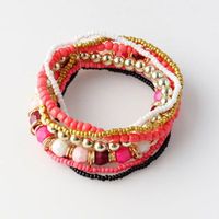 Vintage Boho Holiday Daily  Beads Bracelet - thumbnail