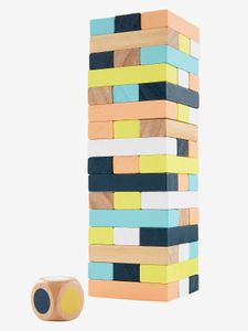 Helse houten toren meerkleurig