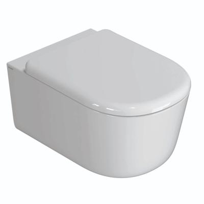 Wandcloset Globo Lalita 54x36 cm Cleanstorm Glans Wit Globo