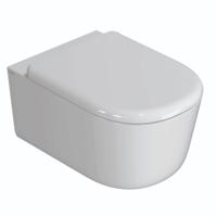 Wandcloset Globo Lalita 54x36 cm Cleanstorm Glans Wit Globo