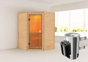 Karibu | Antonia Sauna | Kachel 3,6 kW Geïntegreerde Bediening