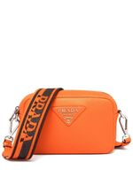 Prada sac à bandoulière à plaque logo - Orange