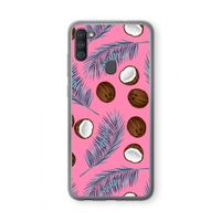 Kokosnoot roze: Samsung Galaxy A11 Transparant Hoesje