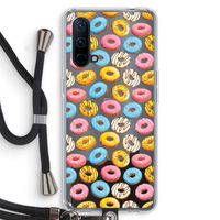Pink donuts: OnePlus Nord CE 5G Transparant Hoesje met koord
