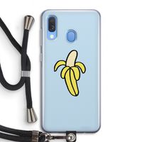 Banana: Samsung Galaxy A40 Transparant Hoesje met koord