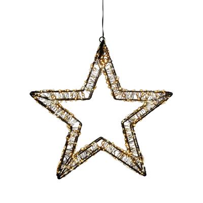 Verlichte kerstster - 3D - D36 cm - 800 led lampjes -?warm wit - metaal - decoratie ster Verlichte kerstster - 3D - D36 cm - 800 led lampjes -?warm wit - metaal - decoratie ster