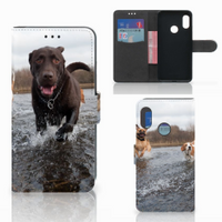 Xiaomi Mi A2 Lite Telefoonhoesje met Pasjes Honden Labrador