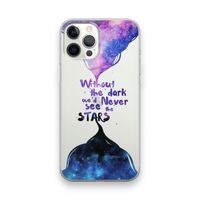 Stars quote: iPhone 12 Pro Max Transparant Hoesje