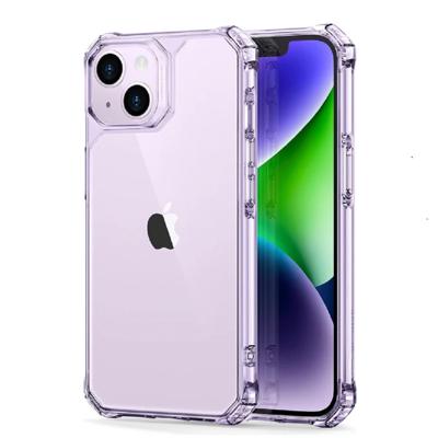 iPhone 14 Pro Air Armor Clear Case - Clear Purple