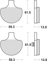 TRW remblokken "mcb 548 brake pad mcb 548 organic standard
