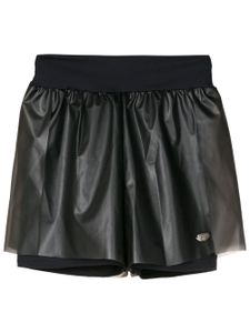 AMIR SLAMA GYM short de sport superposé à plaque logo - Noir