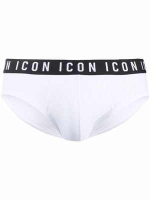 DSQUARED2 slip à bande logo Icon - Blanc