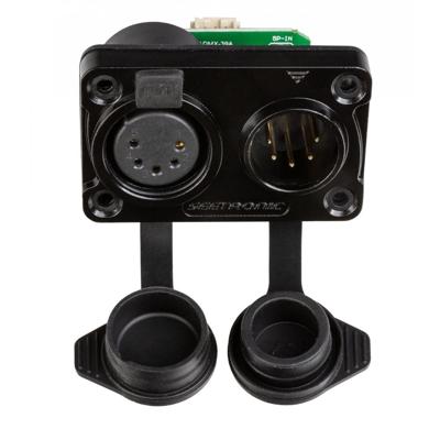 Briteq Modificatiekit van IP65 XLR 3pin (man/vrouw) naar IP65 XLR 5pin (man/vrouw)