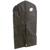 Zwarte beschermhoes voor kleding/kleren 60 x 160 cm - Kledinghoezen - thumbnail