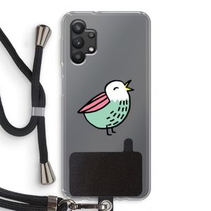 Birdy: Samsung Galaxy A32 5G Transparant Hoesje met koord
