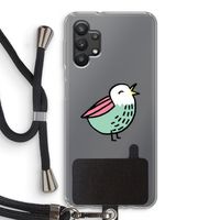 Birdy: Samsung Galaxy A32 5G Transparant Hoesje met koord