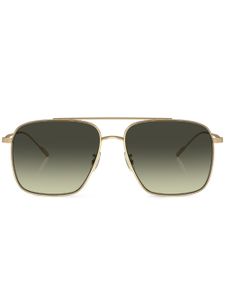 Oliver Peoples lunettes de soleil Dresner à monture pilote - Or