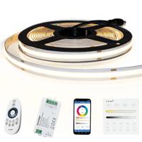 11 meter helder wit led strip cob met 504 leds per meter - complete set