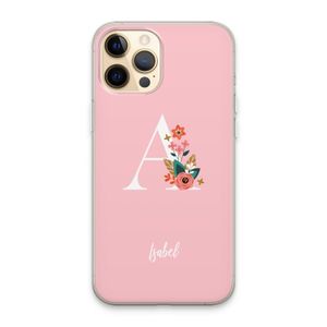 Pink Bouquet: iPhone 13 Pro Max Transparant Hoesje