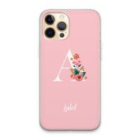 Pink Bouquet: iPhone 13 Pro Max Transparant Hoesje